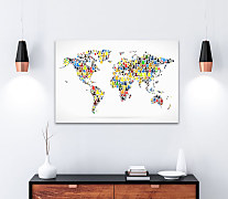 Obraz do pracovne Mapa sveta 1578